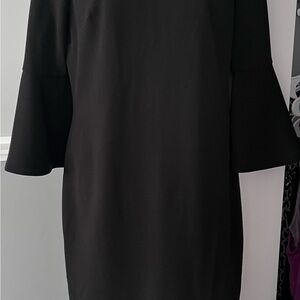 Calvin Klein Black Long Sleeve Dress Sophisticated Style